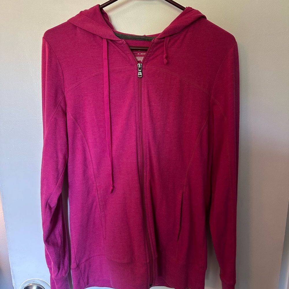 TEK GEAR Bright Pink Zip-Up Hoodie